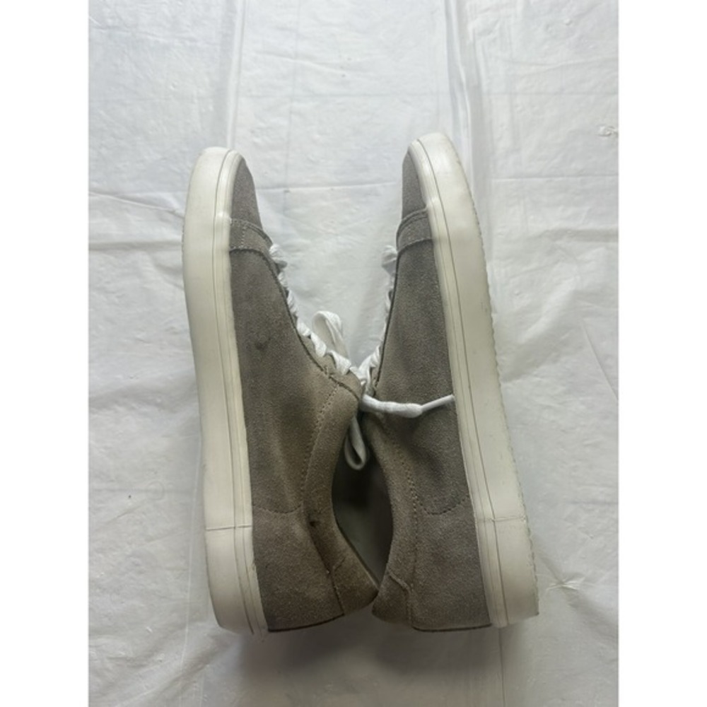 Frye Kerry Shoes Women's 9M Beige‎ White Suede Leather Lace Up Low Top Sneakers - Picture 4 of 9